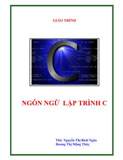 Giáo trình về Ngôn ngữ lập trình c