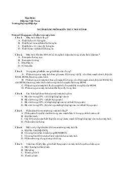 Ngân hàng môn kiến trúc máy tính