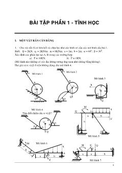 Bài tập phần 1 - Tĩnh học