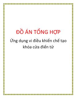 Đồ án Ứng dụng vi điều khiển chế tạo khóa cửa điển tử