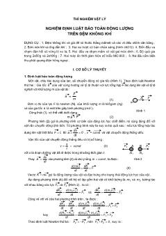 Nghiệm định luật bảo toàn Động lượng trên đệm không khí